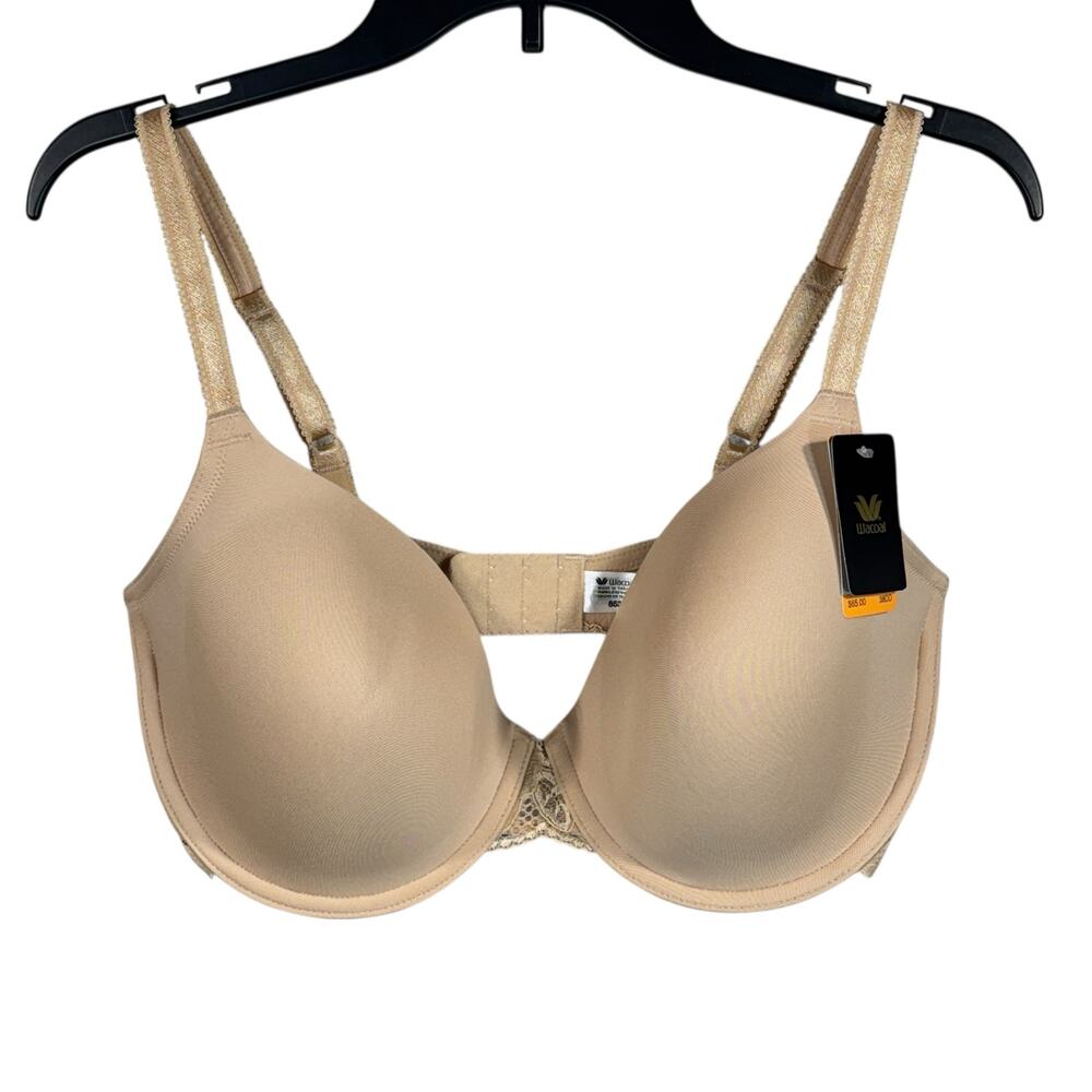 Wacoal SZ 38DD French Garden Contour Bra Lace Accent Adjustable Straps Underwire